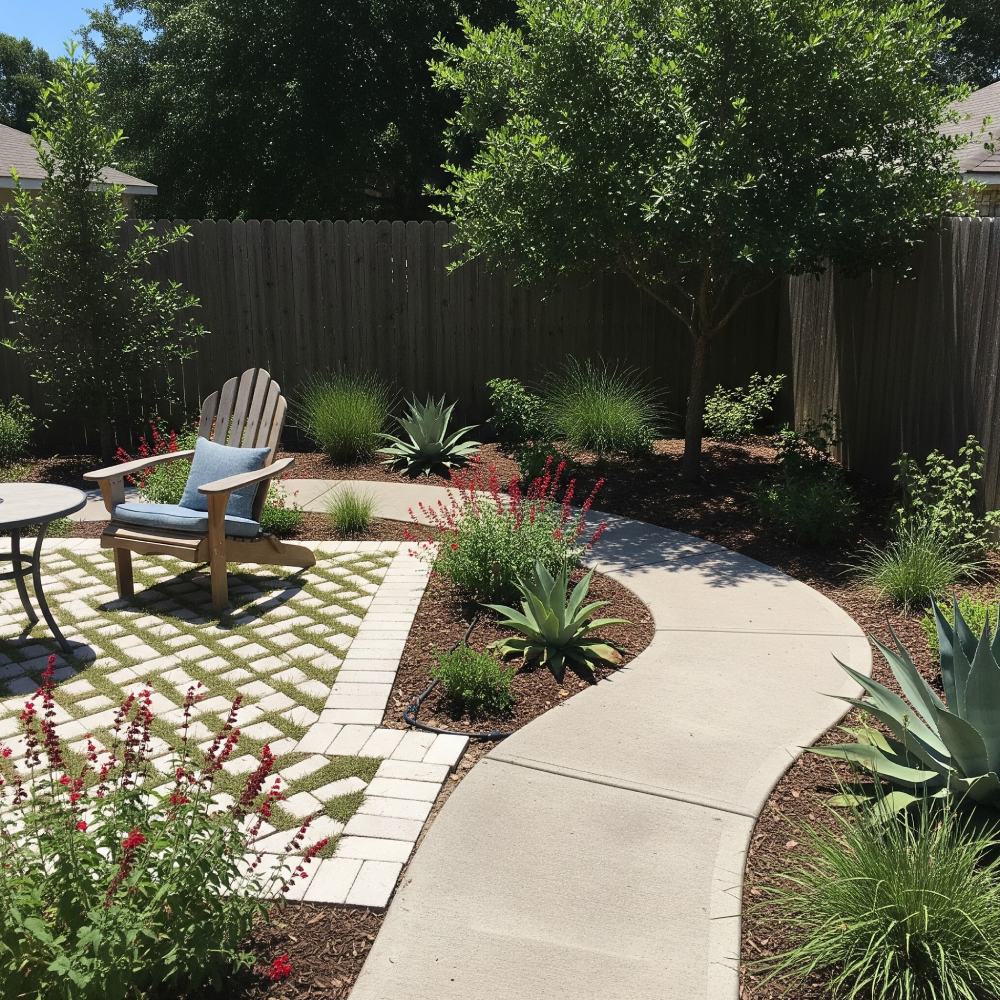 backyard permeable hardscaping backyard permeable hardscaping