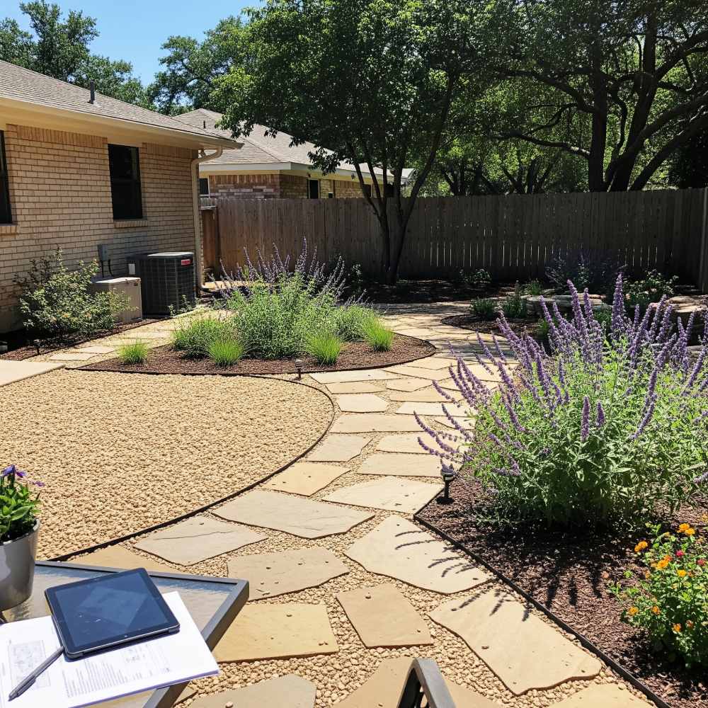 backyard xeriscaping