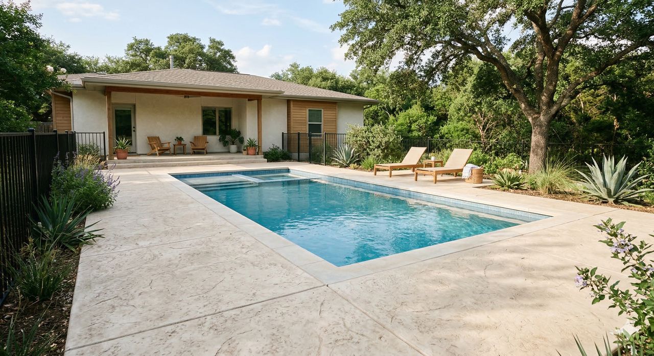 concrete overlay pool deck resurfacing