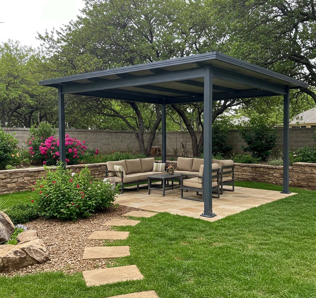 patio cover installation in Round Rock TX