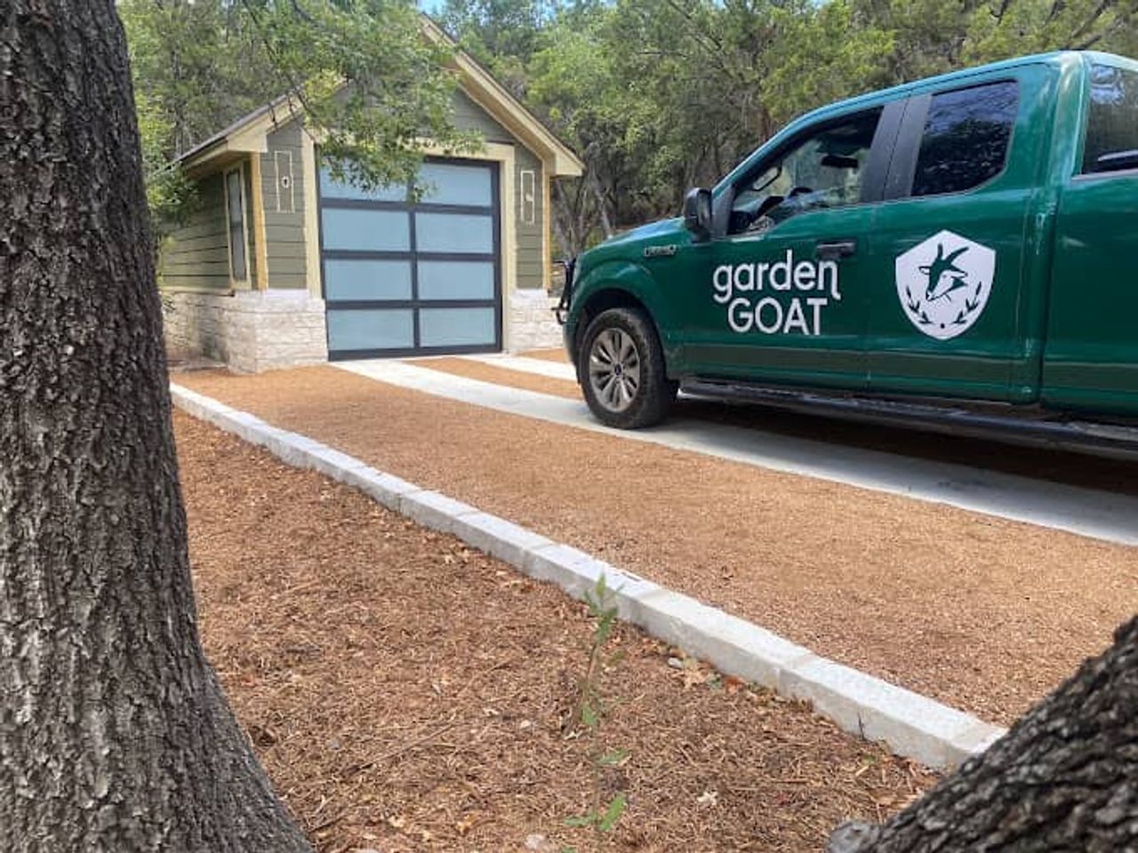 Driveway extension and parking pad addition in Austin
