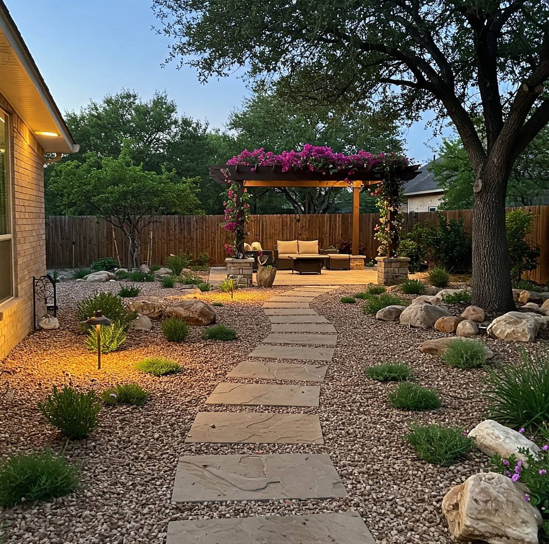 landscape lighting in Round Rock TX