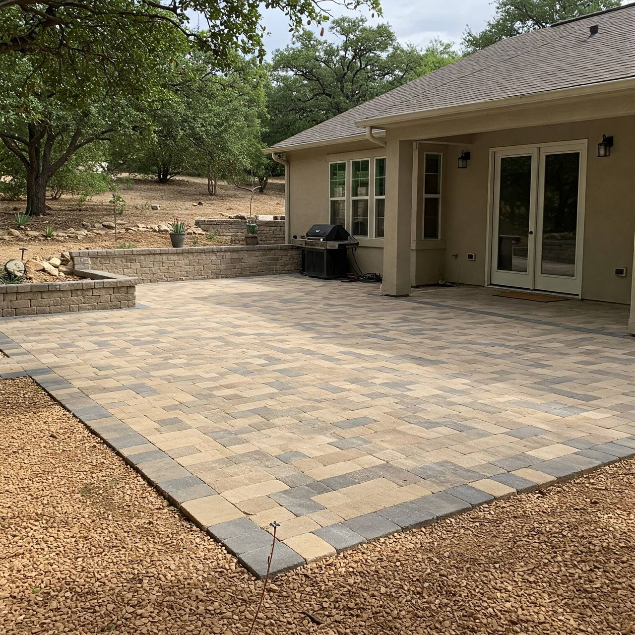 Patio expansion and renovation project in Austin