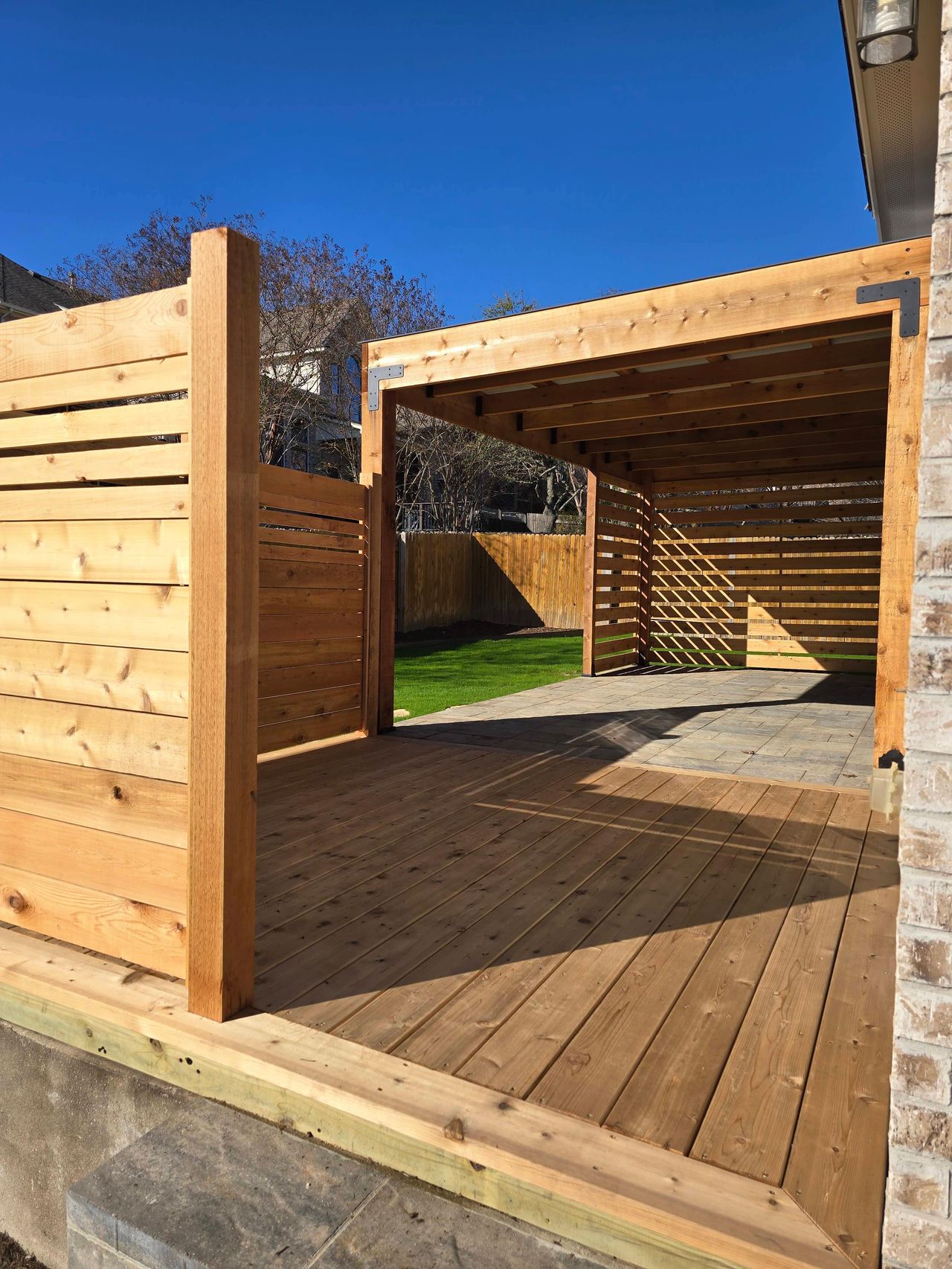 Decorative pergola posts, trim, and accents in Austin