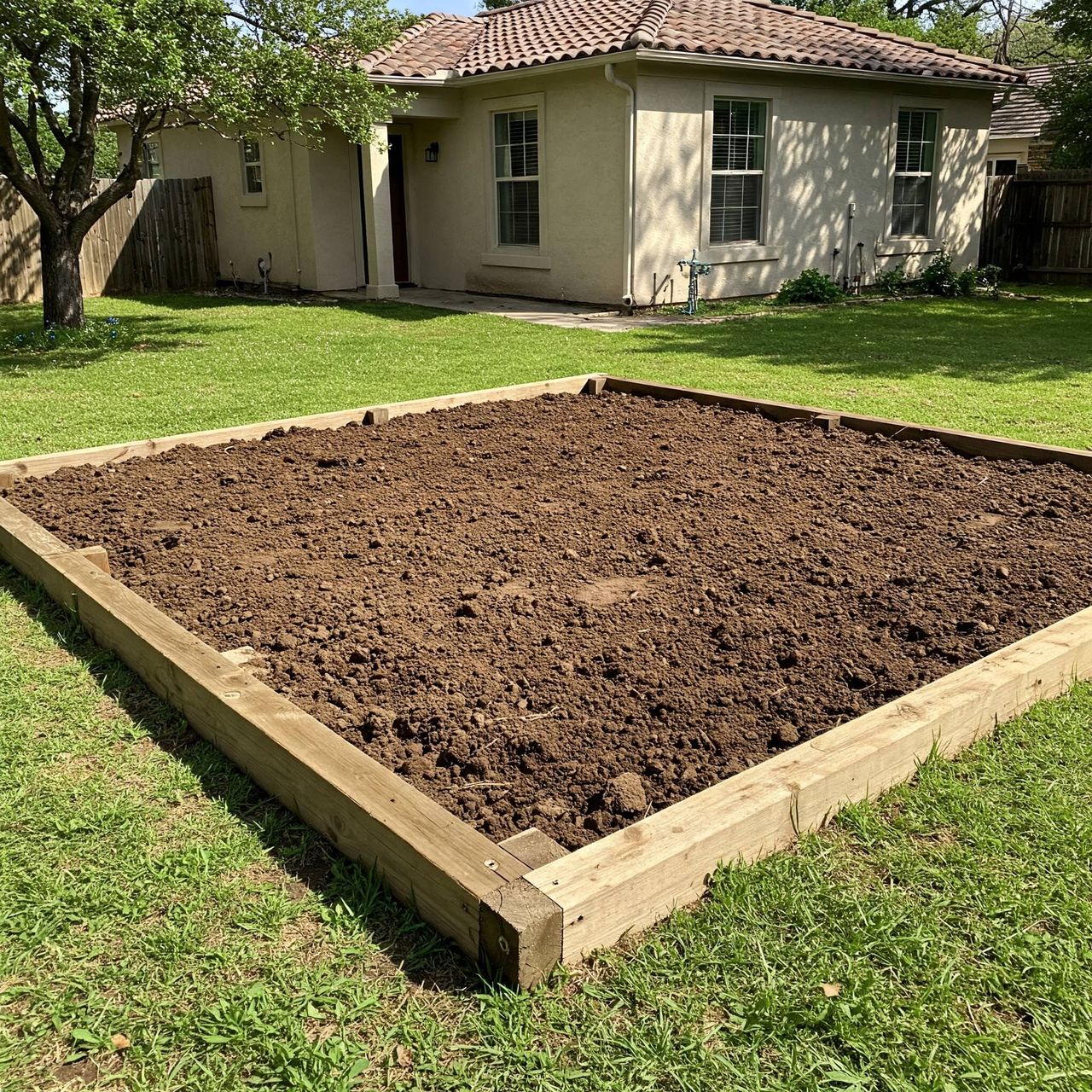 Soil preparation and root zone amendment for planting in Austin