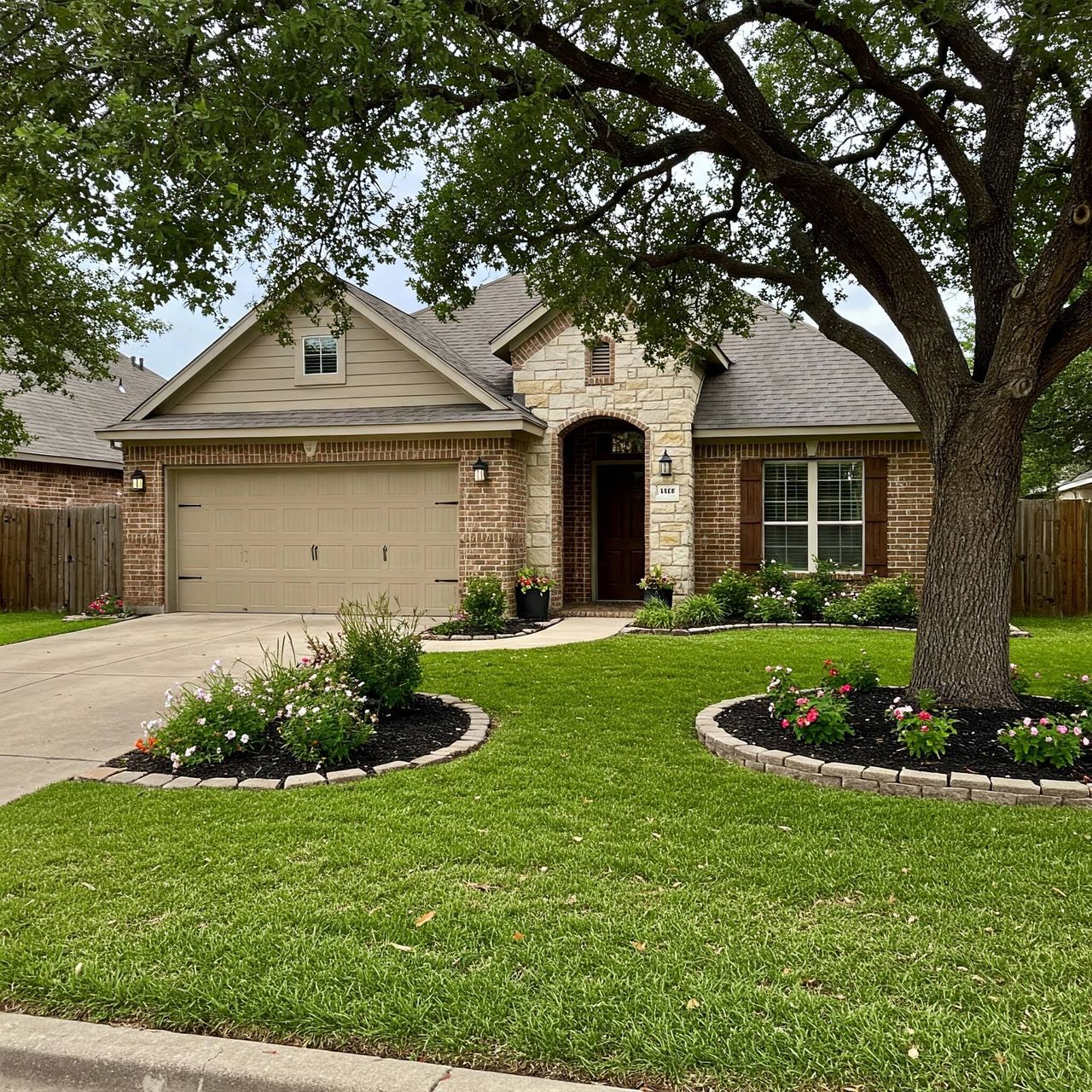 Fresh sod installation on prepared Austin lawn