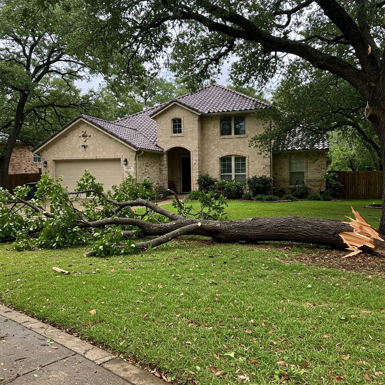 Emergency tree service clearing storm damage in Austin