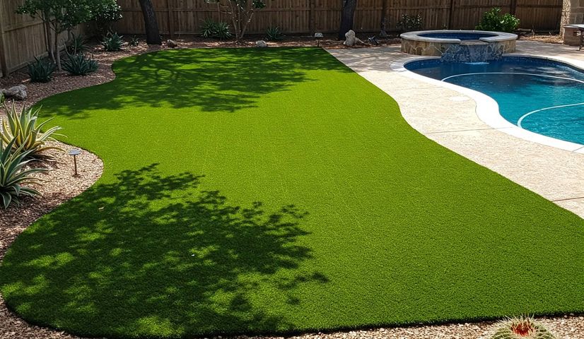 Pool and outdoor living turf in Austin TX