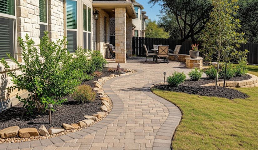 Paver walkway and pathway design in Austin TX