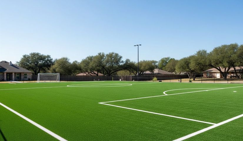 Sports turf field installation in Austin TX